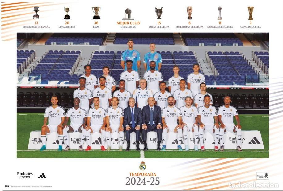 Carteles: Poster Plantilla Real Madrid 2024/2025 (POSTER 61 x 91,5)
