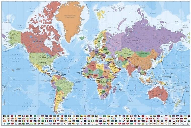 Carteles: Poster Mapa del Mundo (POSTER 61 x 91,5)