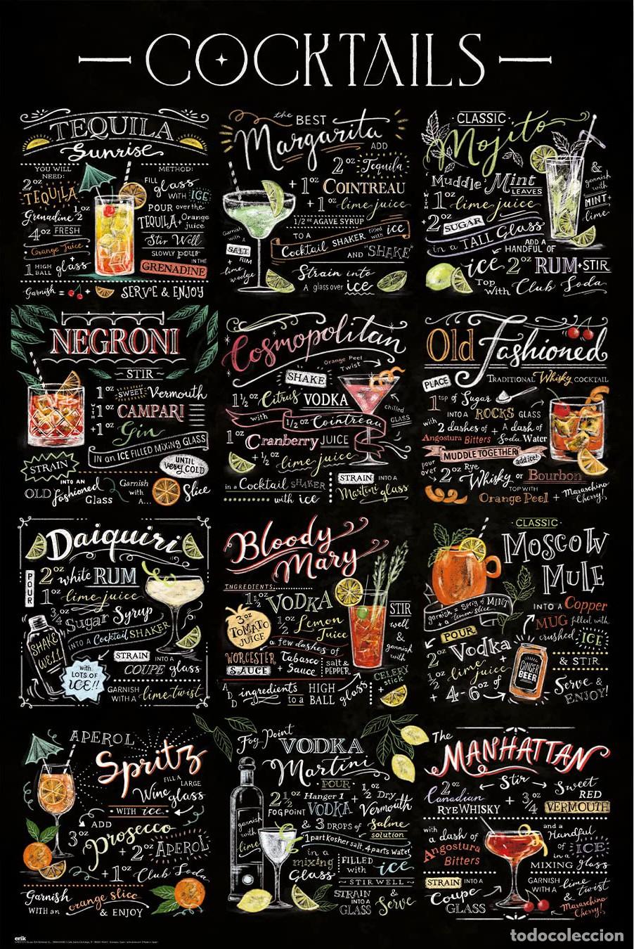 Carteles: Poster Cocktails (POSTER 61 x 91,5)