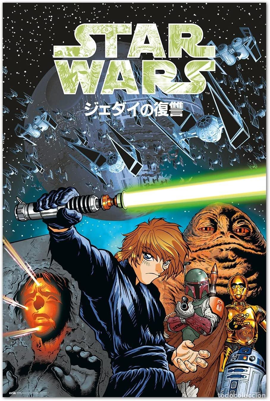 Carteles: Poster El retorno del Jedi Manga - Star Wars (POSTER 61 x 91,5)