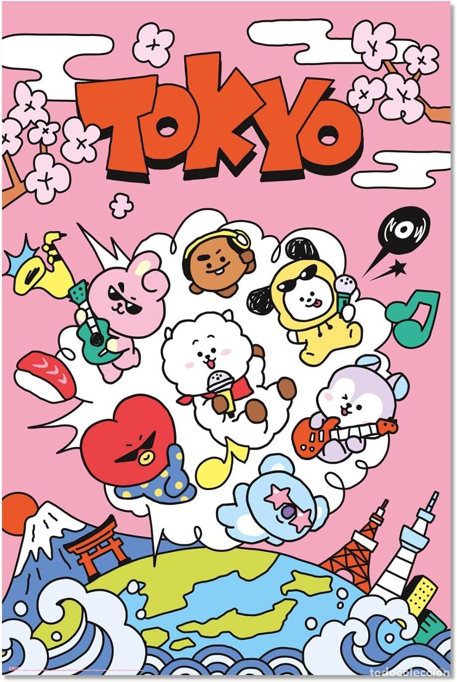 Carteles: Poster BT21 WORLD VOYAGE 61x91.5 cm Maxi Poster
