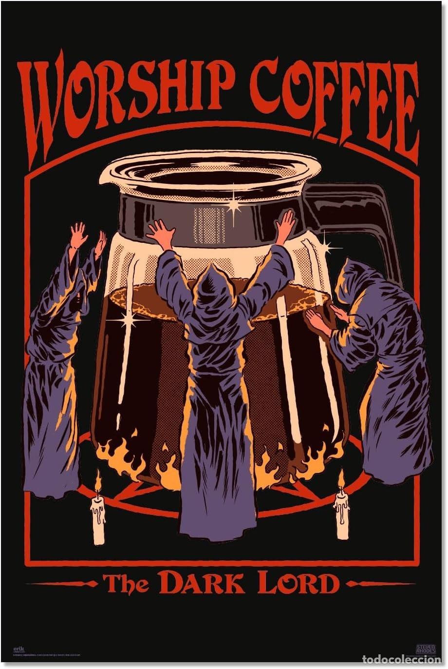 Carteles: Poster Adoracion al cafe: el se&ntilde;or oscuro - Steven Rhodes (POSTER 61 x 91,5)