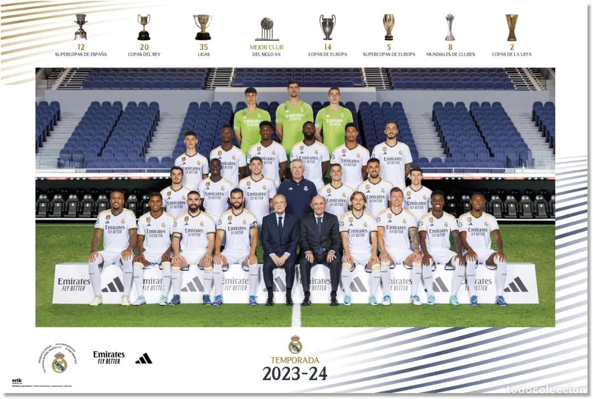 Carteles: Poster Plantilla Real Madrid 2023/2024 (POSTER 61 x 91,5)