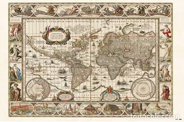 Carteles: Poster Mapa del Mundo Antiguo (POSTER 91,5 x 61)