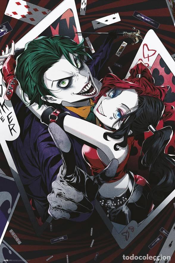 Carteles: Poster Harley Quinn y Joker Anime - DC Comics (POSTER 91.5x61)