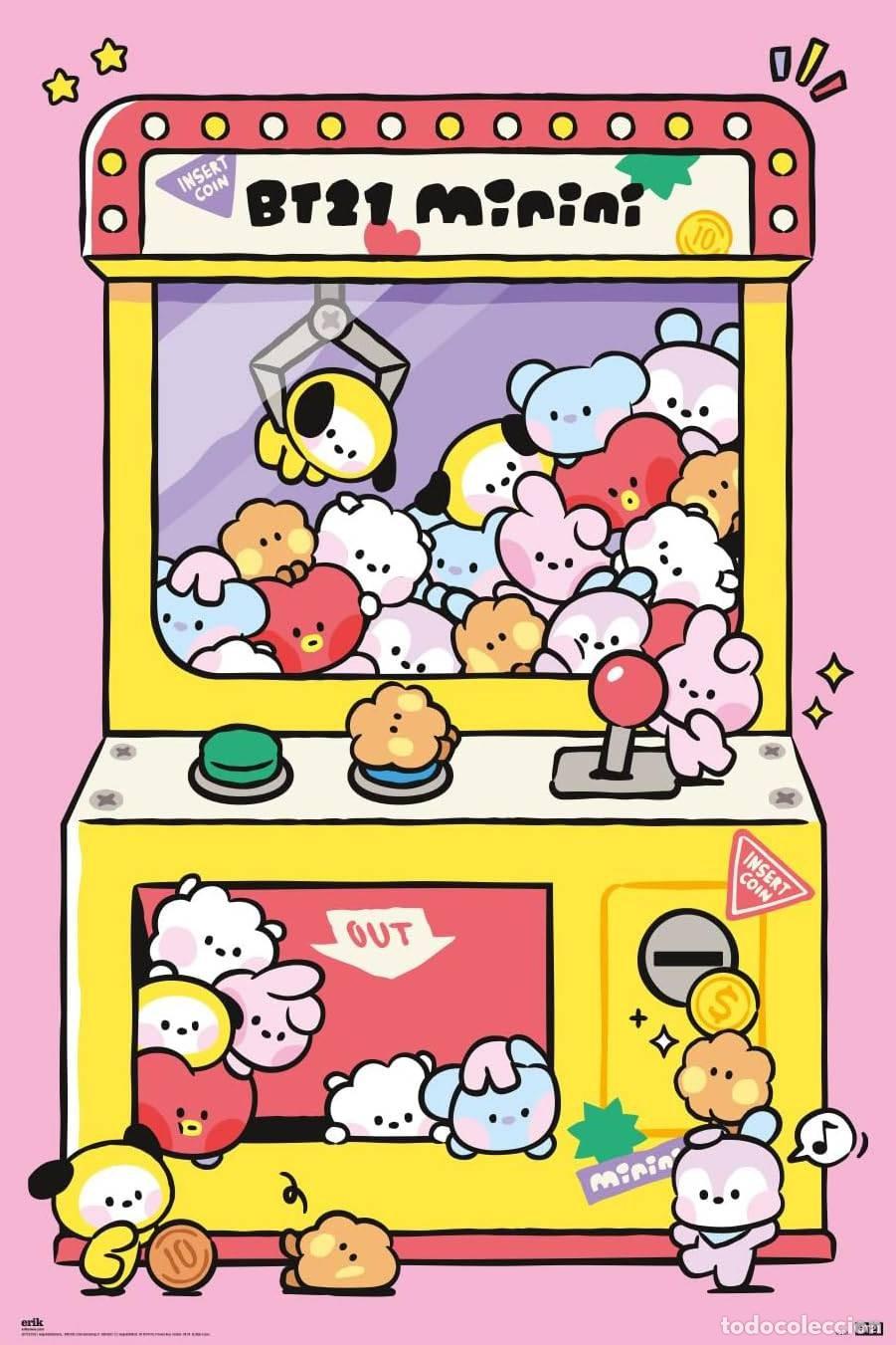 Affiches: Poster Arcade Machine - BT21 (POSTER 61 x 91,5)