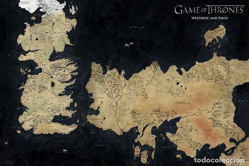 Carteles: Poster Mapa de Poniente - Juego de Tronos (POSTER 91.5x61)
