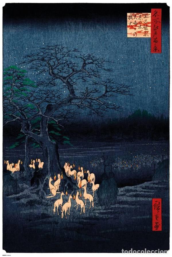 Affiches: Poster New Years Eve Foxfire - Hiroshige (POSTER 61 x 91,5)