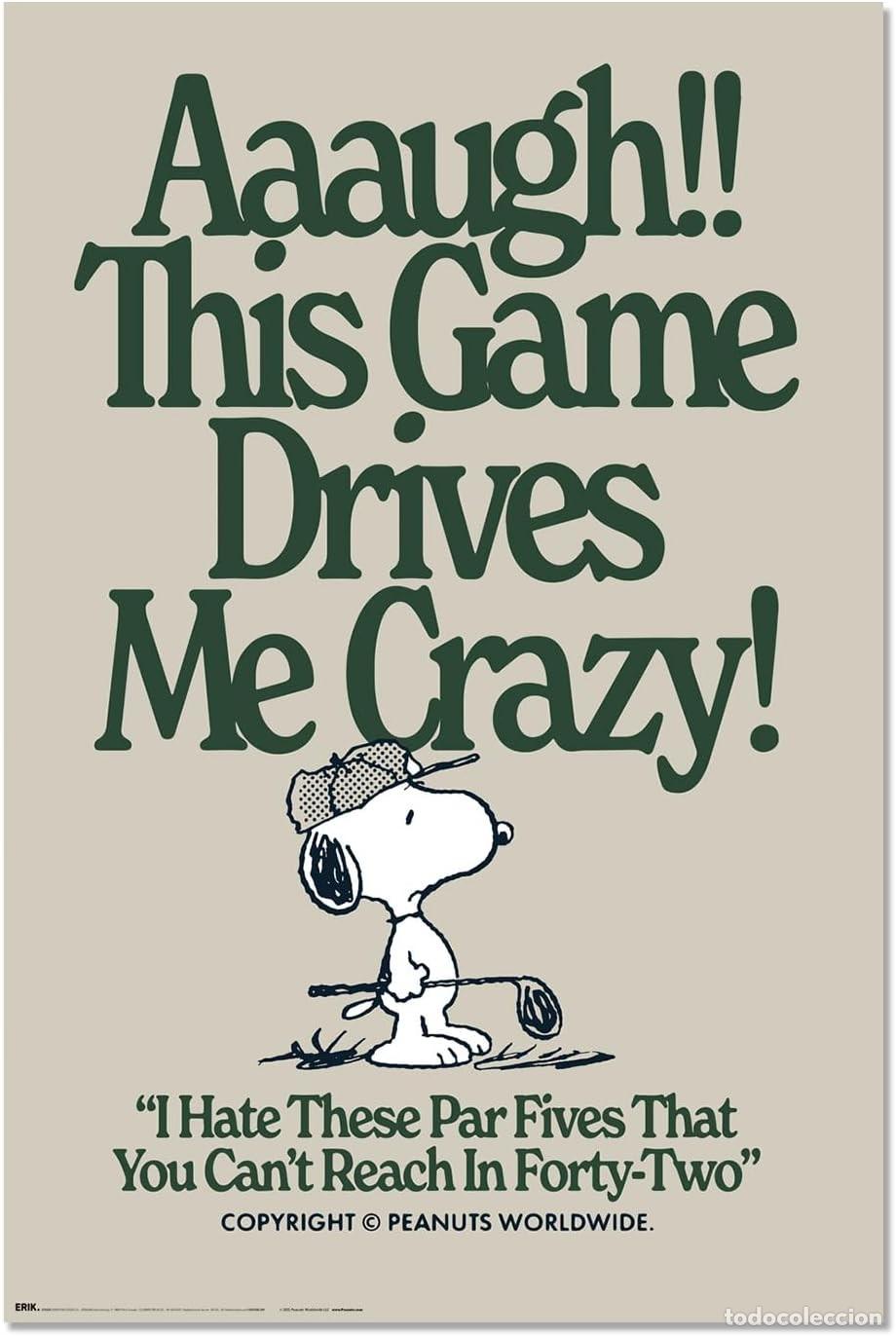 Affiches: Poster Este juego me vuelve loco - Snoopy (POSTER 61 x 91,5)