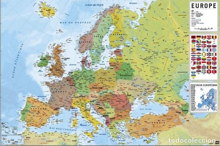 Affiches: Poster Mapa de Europa (POSTER 61 x 91,5)