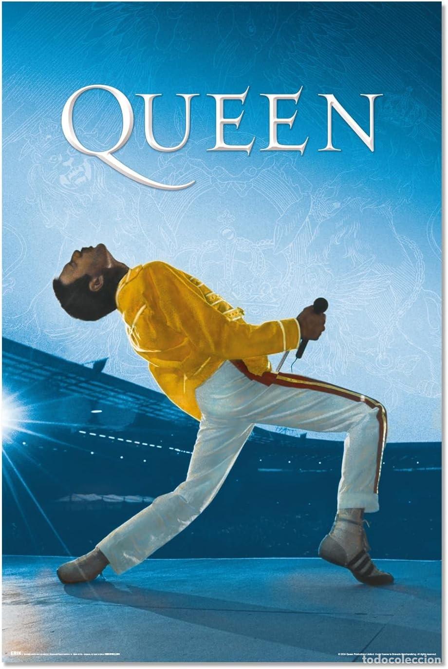 Plakate: Poster Freddie Mercury Wembley - Queen (POSTER 61 x 91,5)