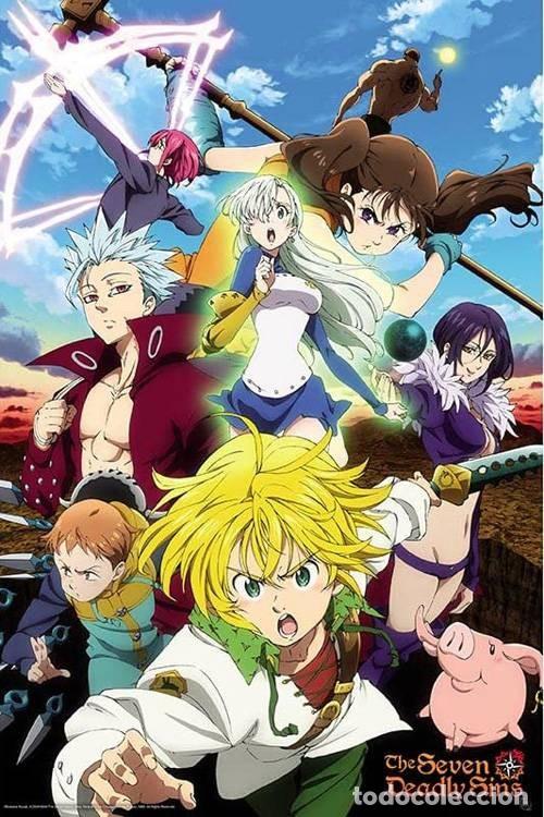 Carteles: Poster Meliodas & Sins - The Seven Deadly Sins (POSTER 91,5 x 61)