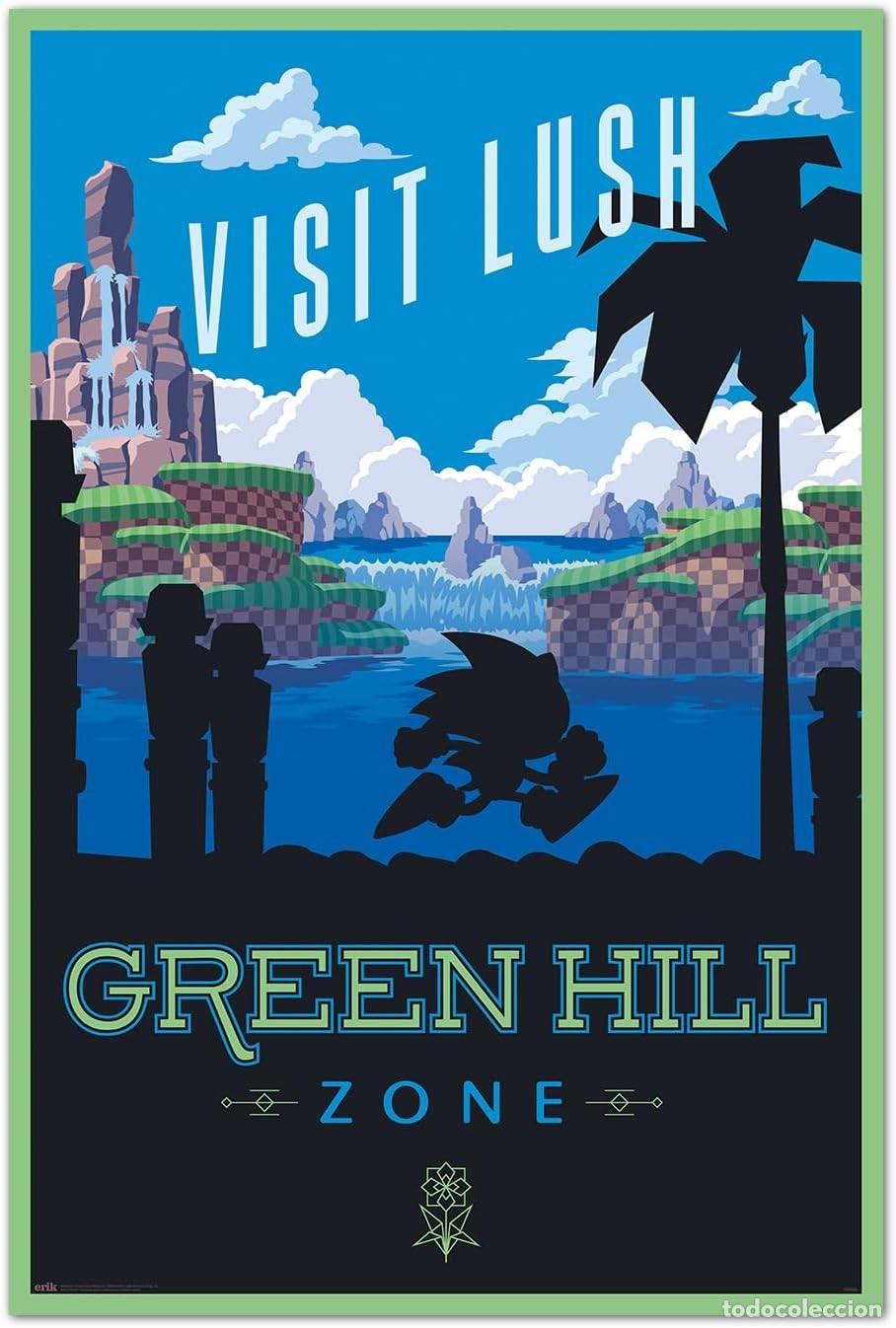Carteles: Poster Green Hill Zone - Sonic The Hedgehog (POSTER 61 x 91,5)