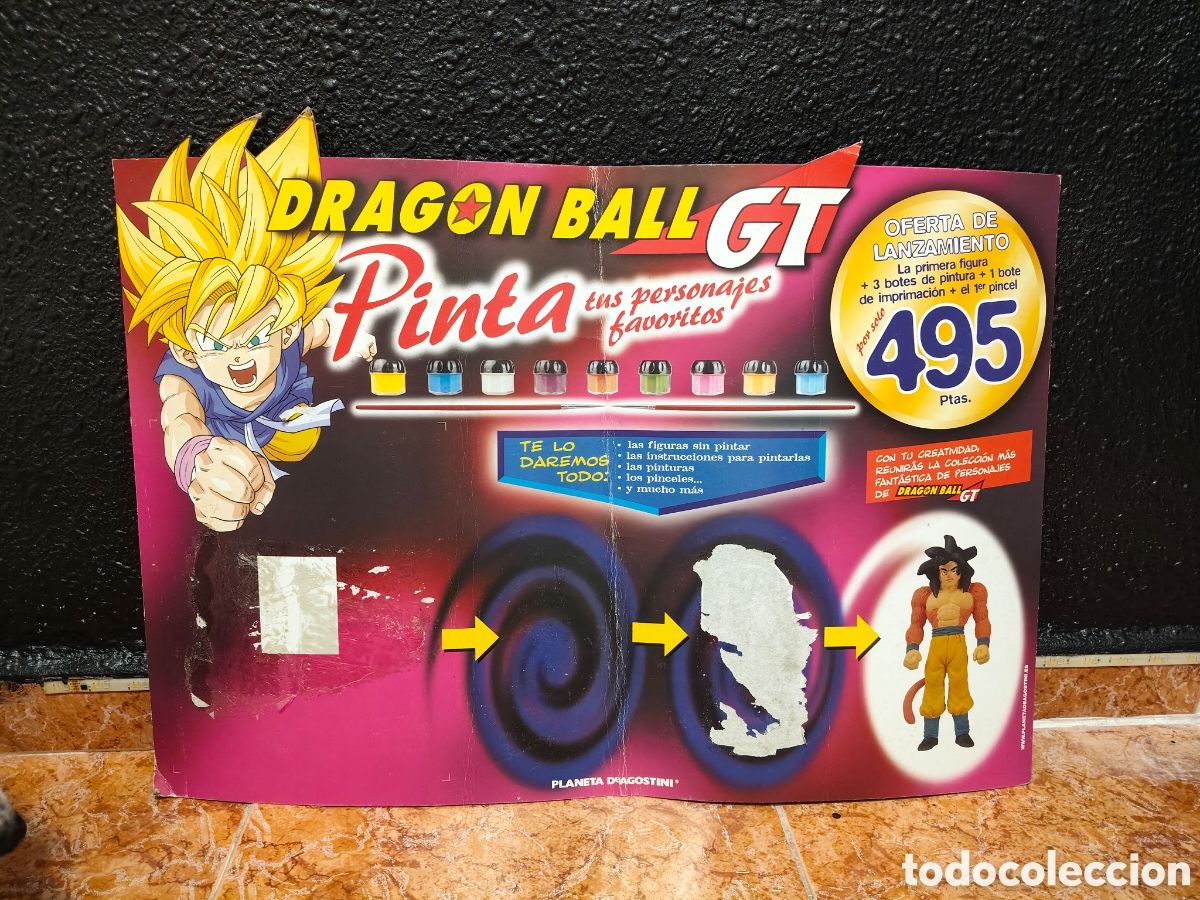 Carteles: Dragon Ball GT Carton Pinta tus personajes