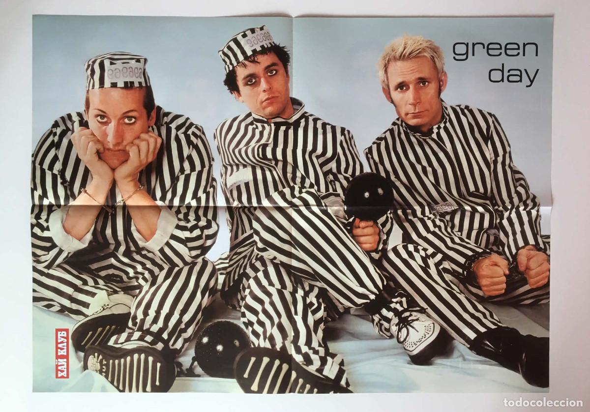 Carteles: Green Day / H.I.M. Original Double-Sided Vintage Poster A2 - HiClub Magazine Bulgaria Music