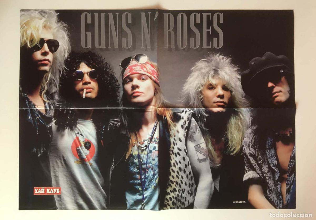 Carteles: Guns N' Roses Large Vintage Poster A2 - HiClub Magazine Bulgaria Music Rock