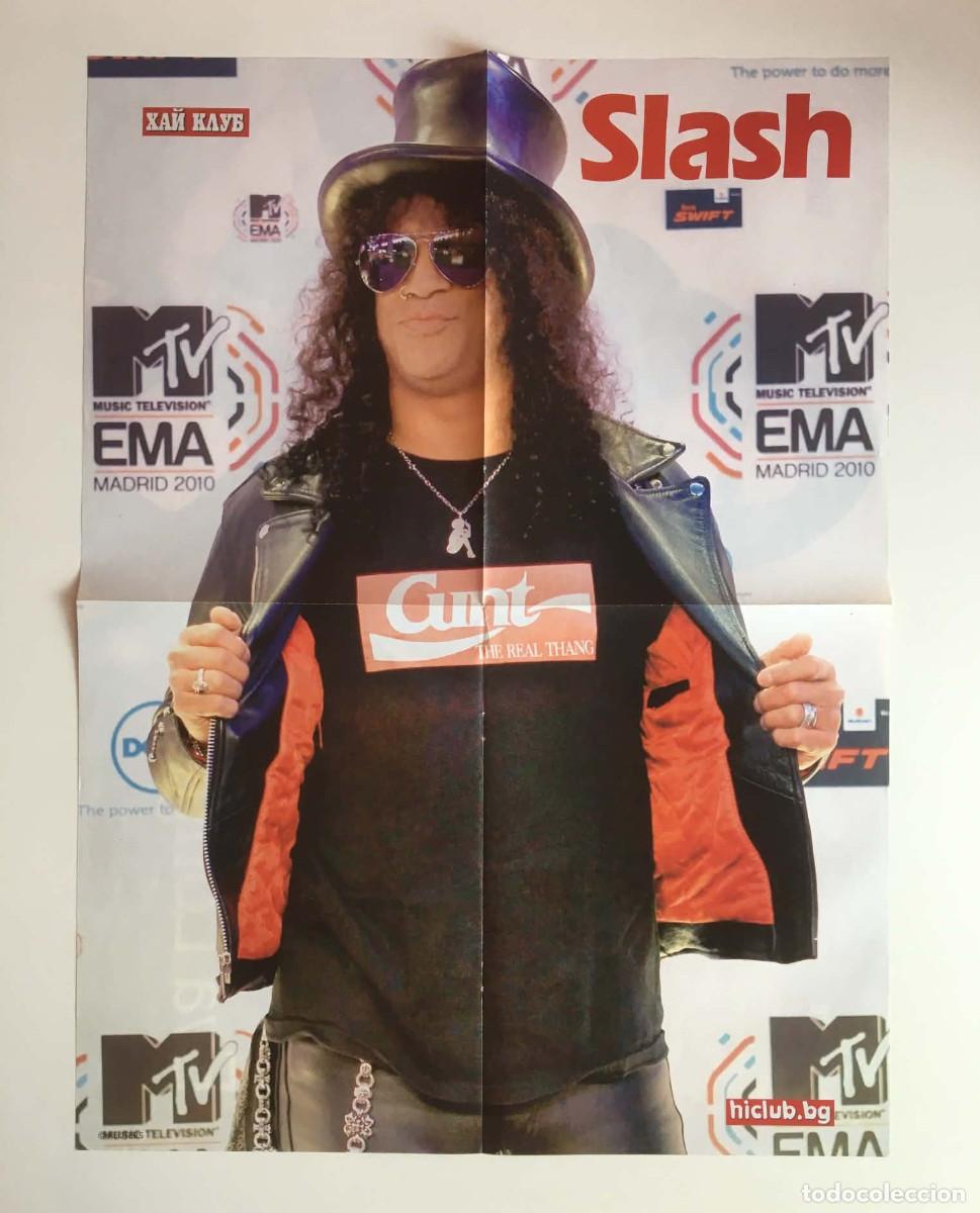 Carteles: Slash Guns N' Roses / Eva Longoria Large Vintage Double-Sided Poster A2 - HiClub Magazine Bulgaria