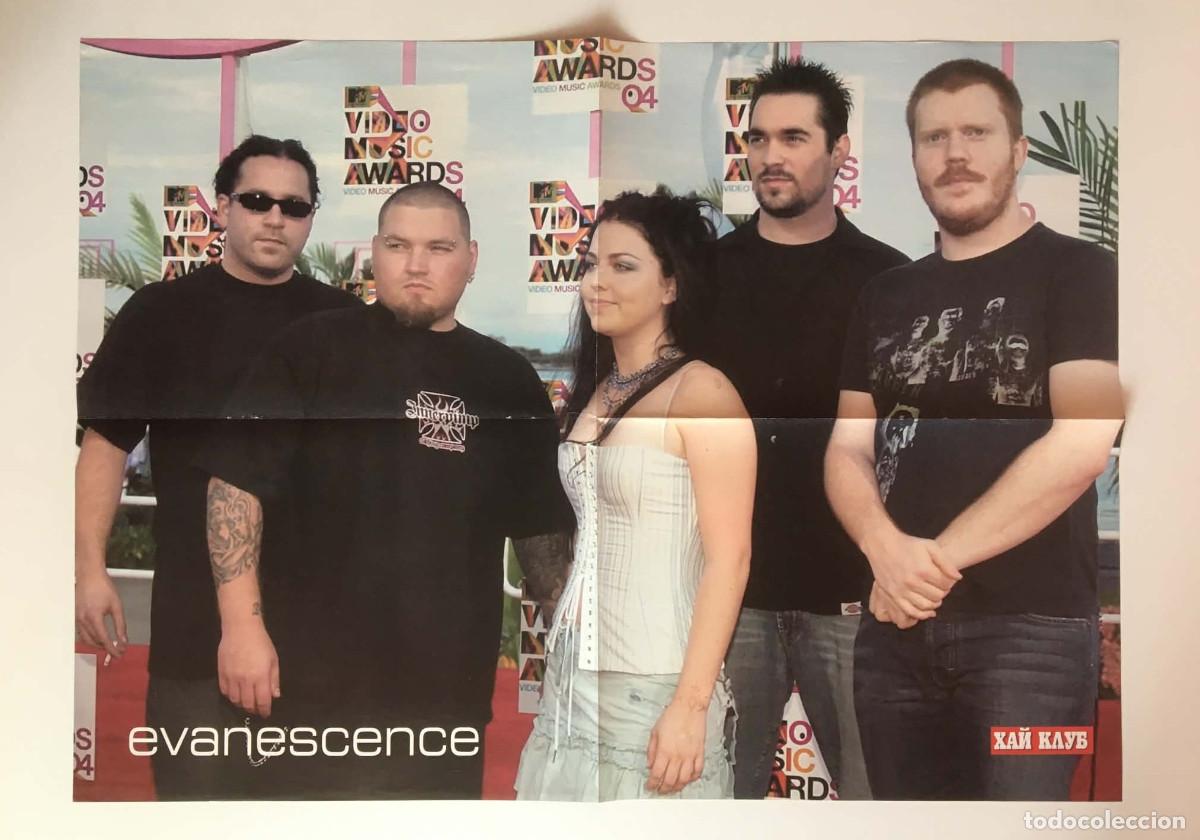 Carteles: Evanescence MTV VMAs 2004 / Josh Hartnett Rare Large Double-Sided Poster A2 HiClub Magazine Bulgaria