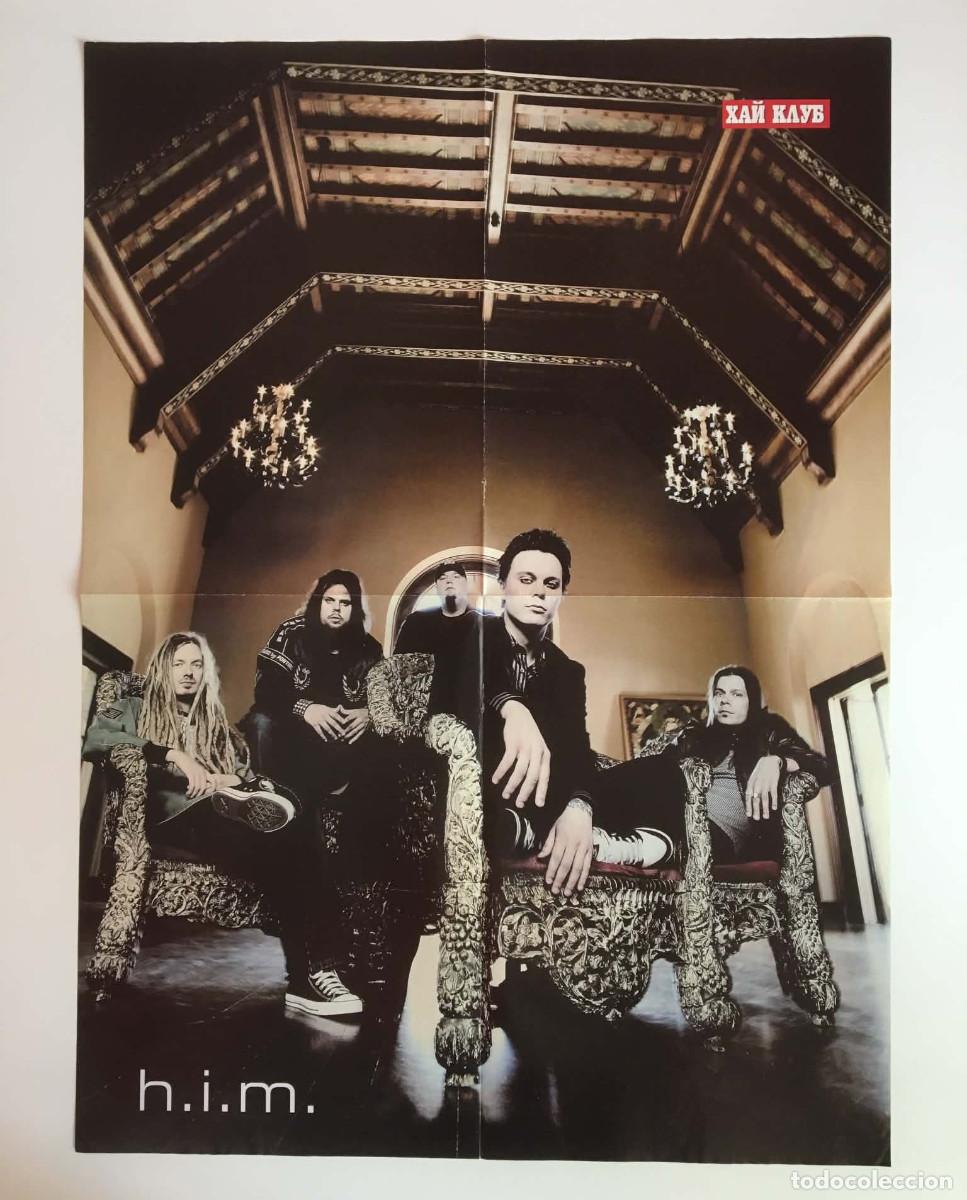 Carteles: HIM Gothic Mansion Session / Natalie Imbruglia Double-Sided Poster А2 HiClub Magazine Bulgaria Music