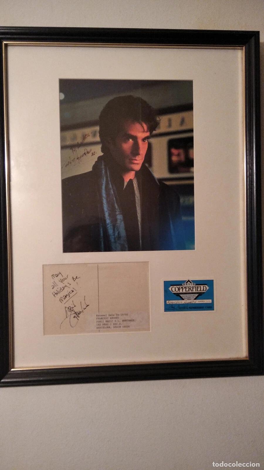 Carteles: Cartel de Magia firmado por David Copperfield dedicado al Magic Andreu