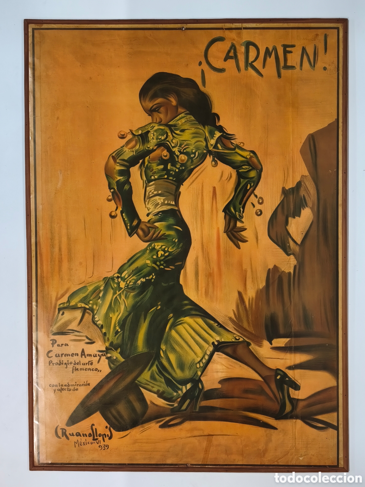 Carteles: Cartel flamenco Carmen Amaya por Ruano Llopis M&eacute;xico