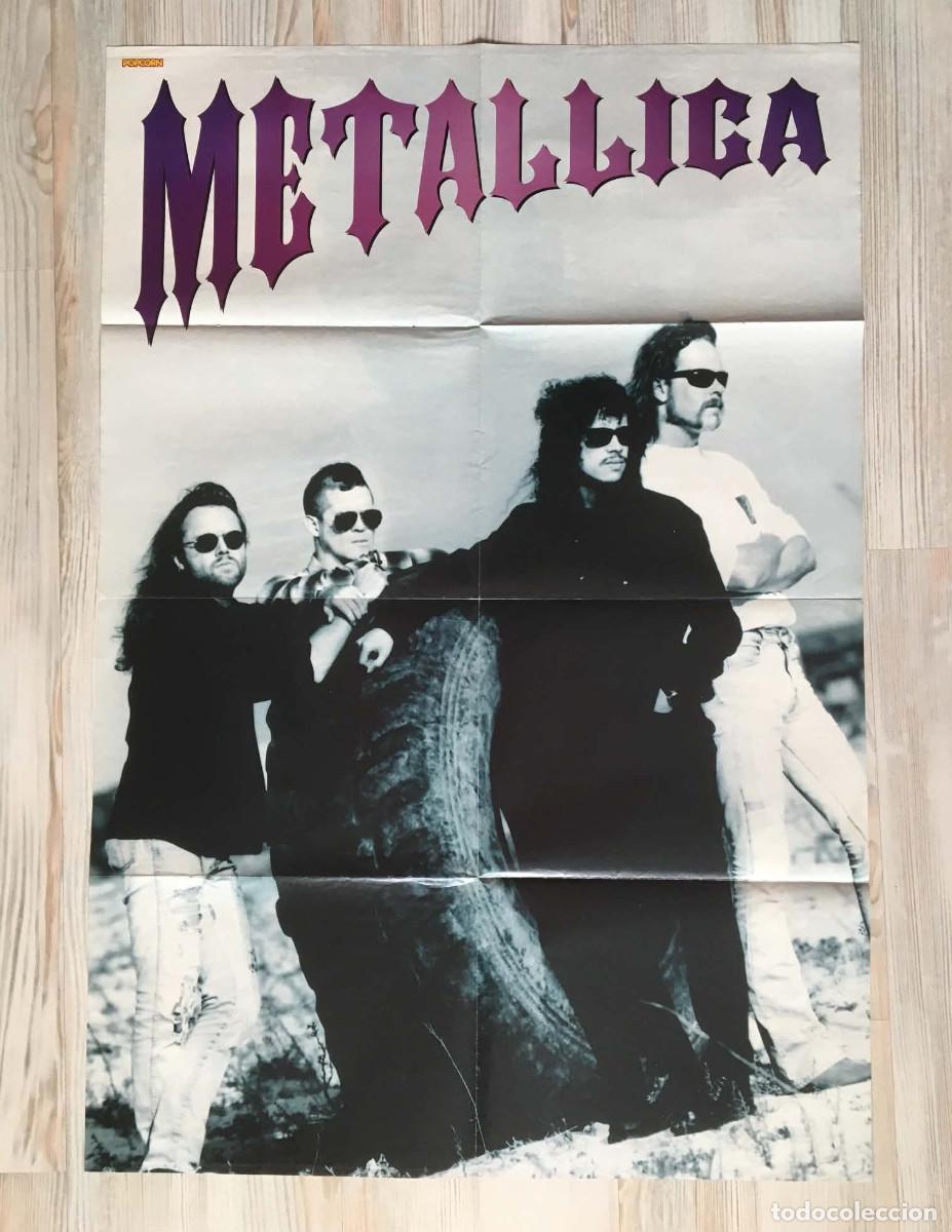Carteles: Metallica / Dr. Alban Giant Original Double-Sided Poster A1 - Popcorn Magazine Bulgaria Music 90s