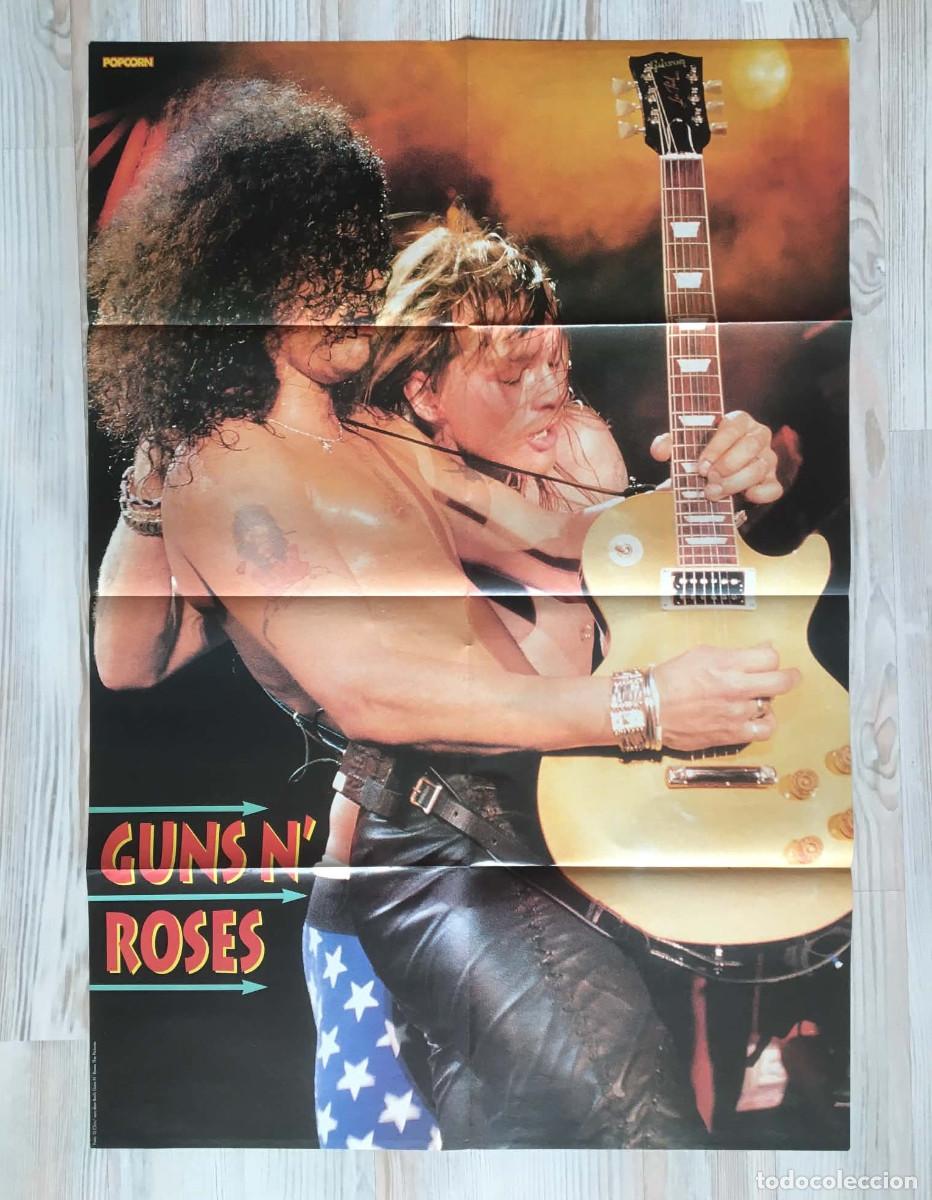 Carteles: Guns N' Roses Slash & Axl Rose / Brad Pitt Giant Vintage Double-Sided Poster A1 - Popcorn Bulgaria