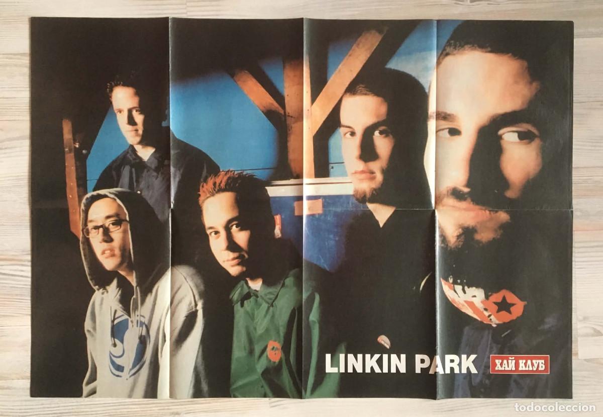 Carteles: Linkin Park / Kurt Angle WWE WWF Rare Giant Original Double-Sided Poster A1 HiClub Magazine Bulgaria