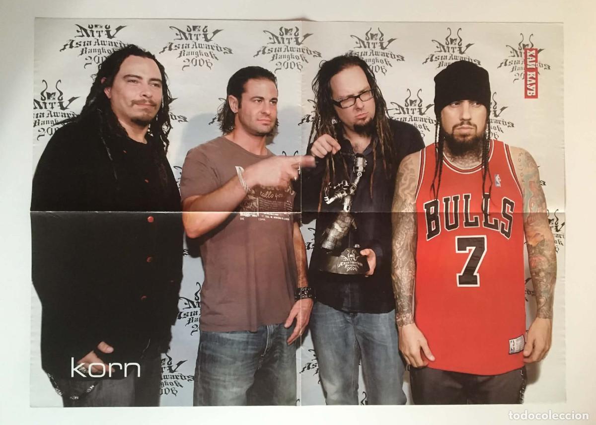 Carteles: Korn / Within Temptation Original Vintage Double-Sided Poster A2 - HiClub Magazine Bulgaria Music