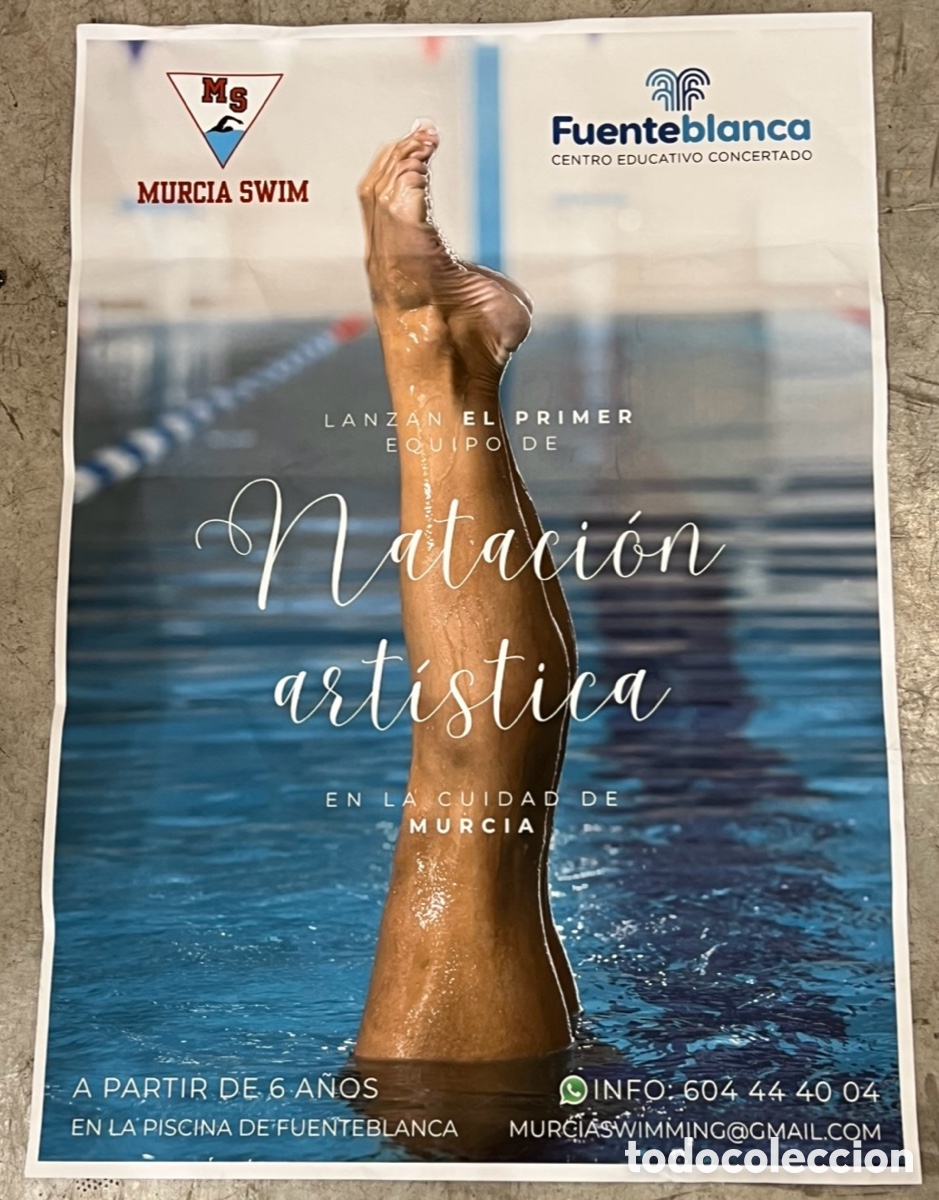 Carteles: Cartel. Fuenteblanca. Nataci&oacute;n Art&iacute;stica. Murcia Swim.