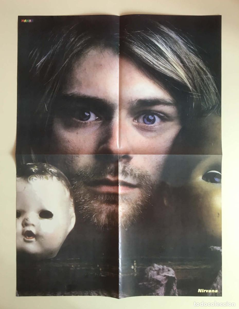Carteles: Kurt Cobain Nirvana / Orlando Bloom Vintage Double-Sided Poster A2 - Mania Magazine Bulgaria Music