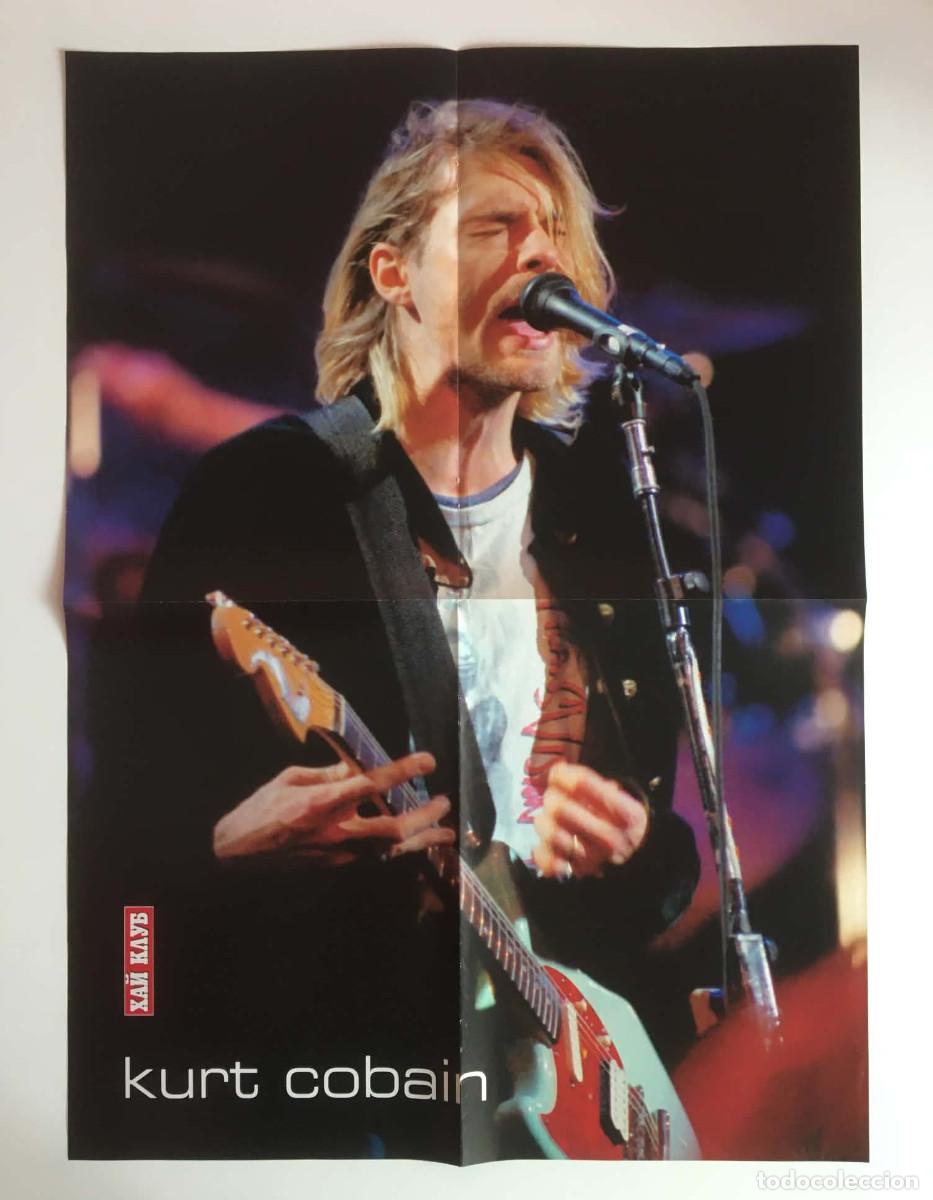 Carteles: Kurt Cobain Nirvana Live Giant Vintage Poster A2 - HiClub Magazine Bulgaria Music
