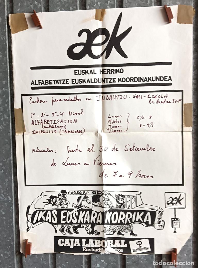 Carteles: Cartel AEK -- Curso de euskera