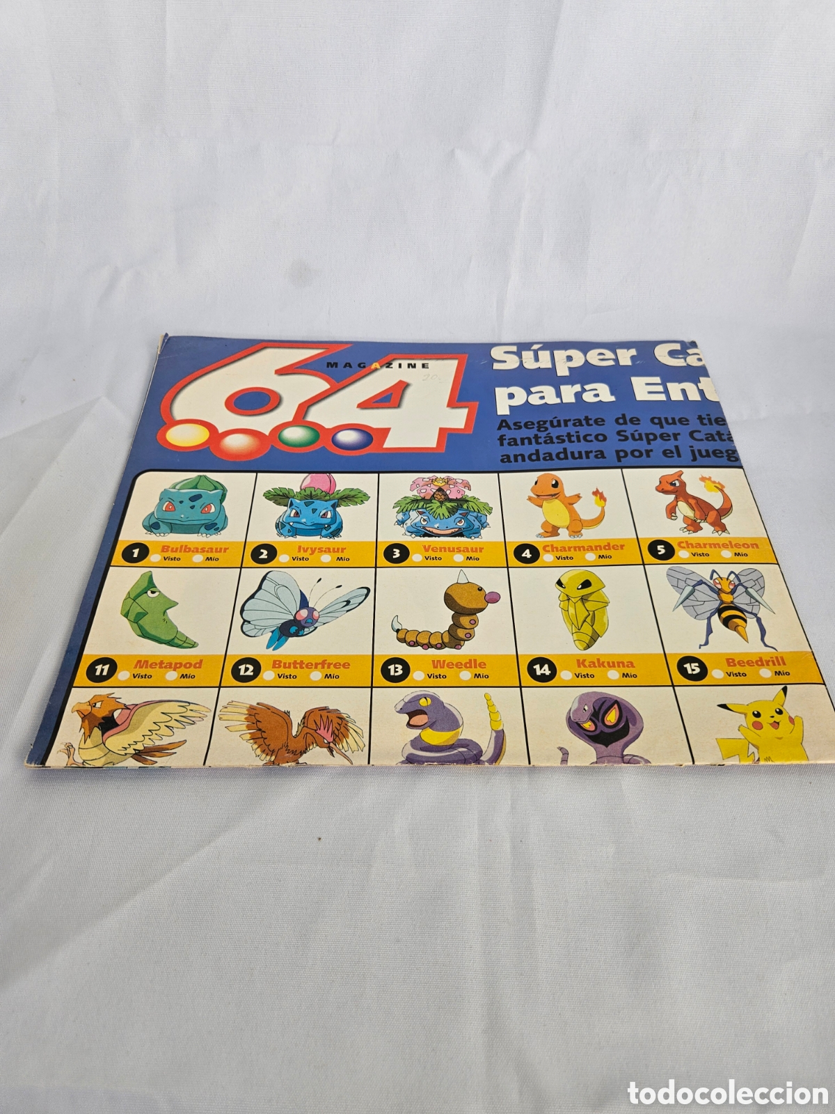 Carteles: POSTER 64 MAGAZINE. SUPER CATALOGO DE ESPECIES PARA ENTRENADORES POKEMON