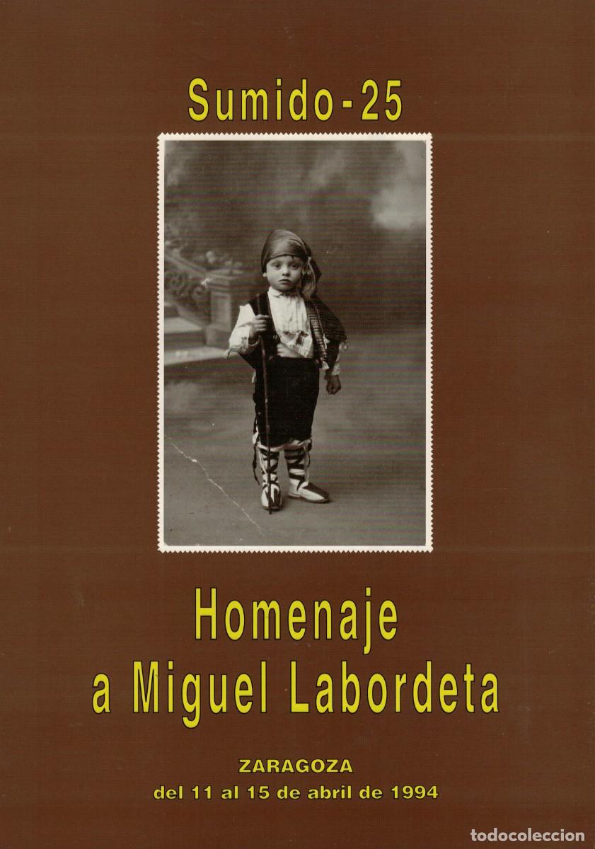Carteles: Cartel Sumido-25 Congreso en Homenaje a Miguel Labordeta Zaragoza del 11 al 15 de abril 1994