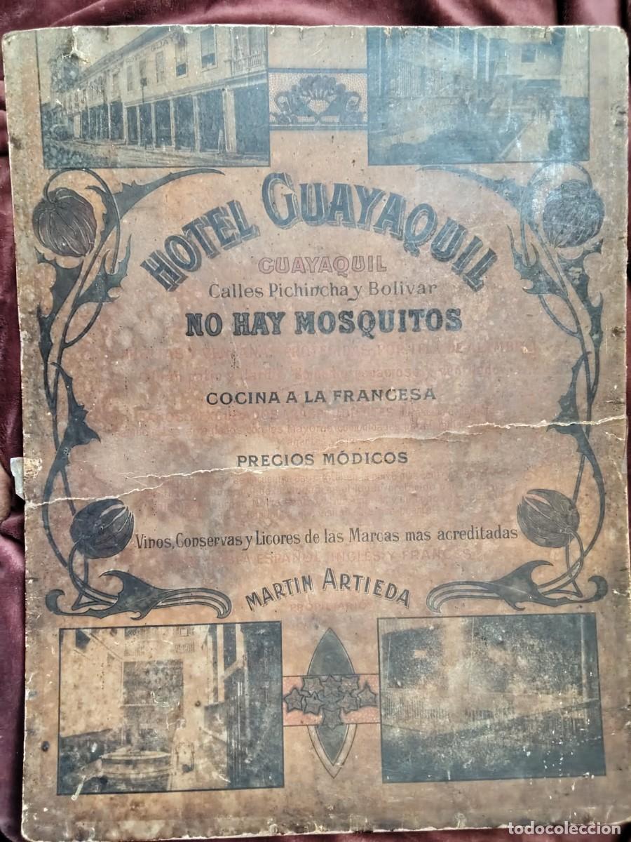 Cartazes: ANTIGUO CARTEL DE PRINCIPIOS SIGLO XX, HOTEL GUAYAQUIL