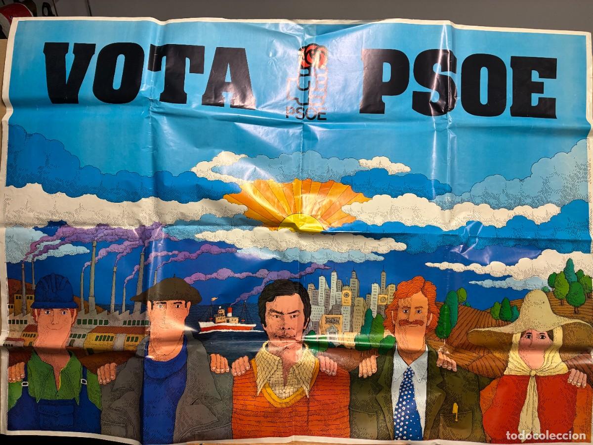 Carteles: Cartel mitico VOTA PSOE 95x140cm