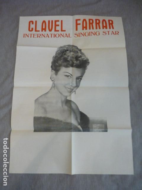 Affiches: CLAVEL FARRAR CANTANTE CARTEL 64 X 44 CM