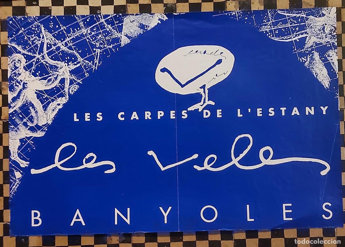 Carteles: cartel poster vintage - les carpes de l'estany - Les veles - antiguas carpas de Banyoles