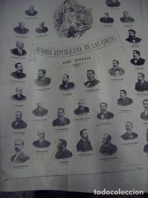 Carteles: Rareza cartel de la Minor&iacute;a Republicana en las Cortes de 1903