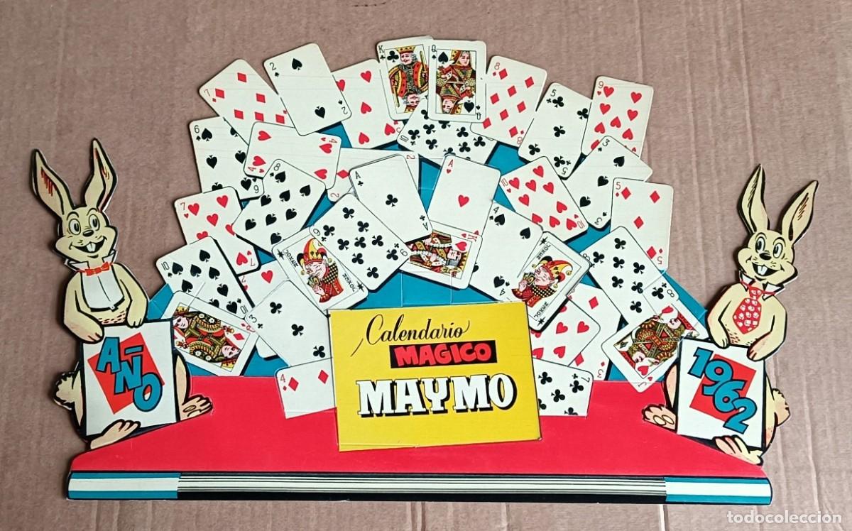 Posters: Calendario M&aacute;gico MAYMO 1962 Cart&oacute;n troquelado