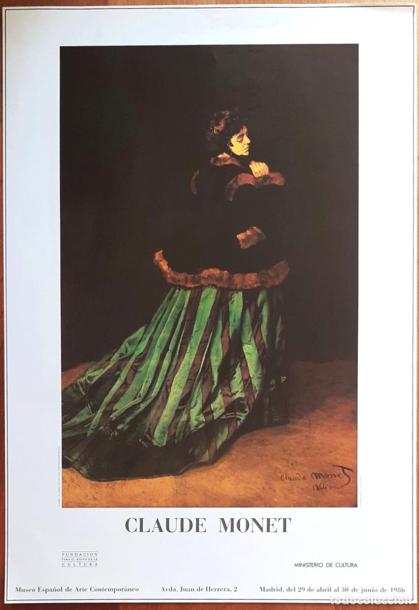 Carteles: CARTEL ORIGINAL EXPO. 'CLAUDE MONET 1840-1926', MUSEO ESPA&Ntilde;OL DE ARTE CONTEMPOR&Aacute;NEO (1986) AGOTADO