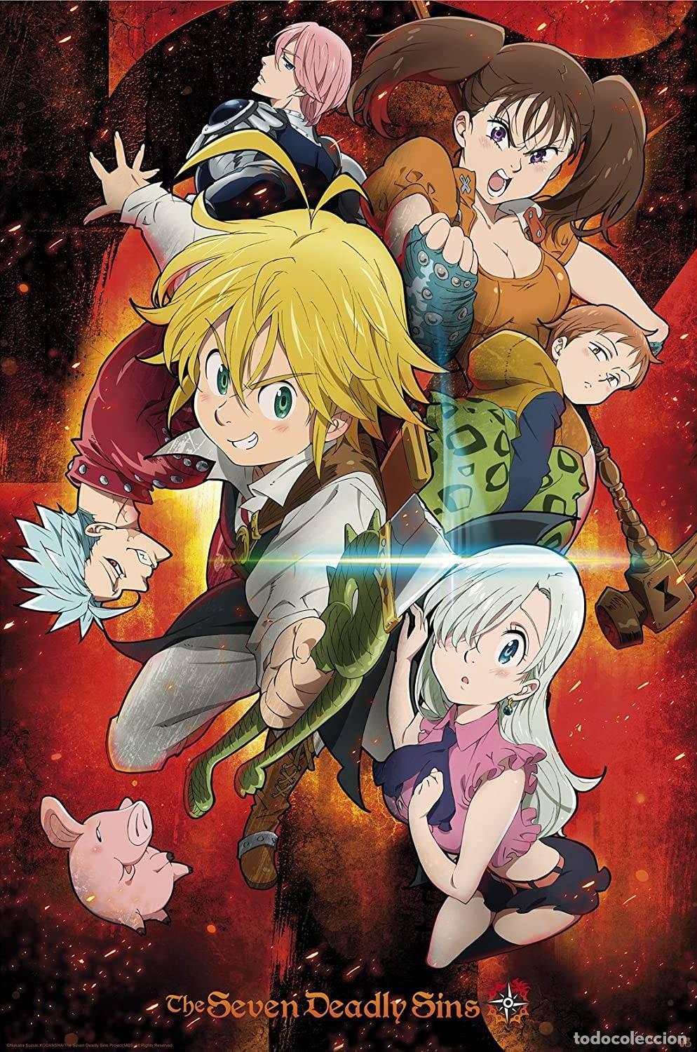 Plakate: Poster Personajes - The Seven Deadly Sins (POSTER 91,5 x 61)