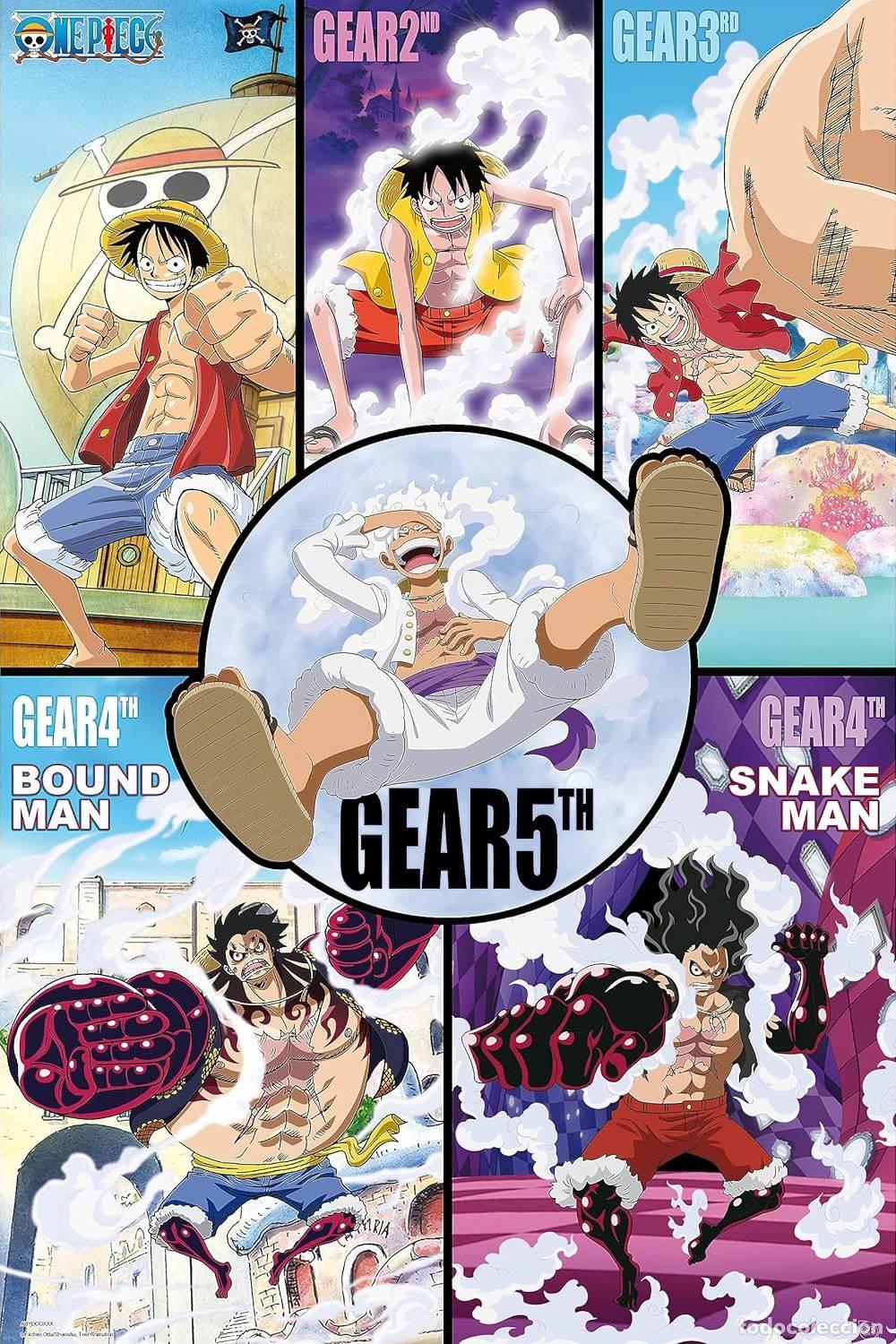 Carteles: Poster Historial de los Gears - One Piece (POSTER 61x91.5)