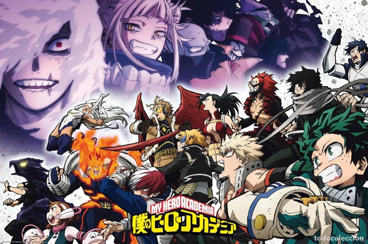 Carteles: Poster Heroes vs Vilains - My Hero Academia (POSTER 61 x 91,5)