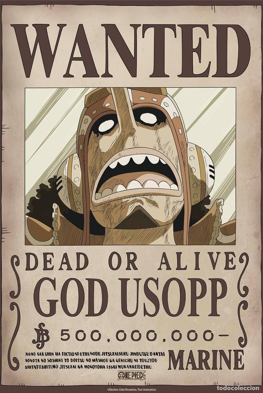 Carteles: Poster Wanted Usopp Wano - One Piece (POSTER 52x38)