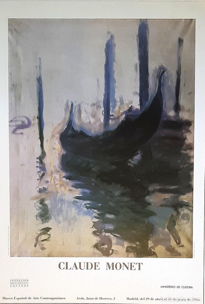 Carteles: CARTEL ORIGINAL EXPO. 'CLAUDE MONET 1840-1926', MUSEO ESPA&Ntilde;OL DE ARTE CONTEMPOR&Aacute;NEO (1986) AGOTADO
