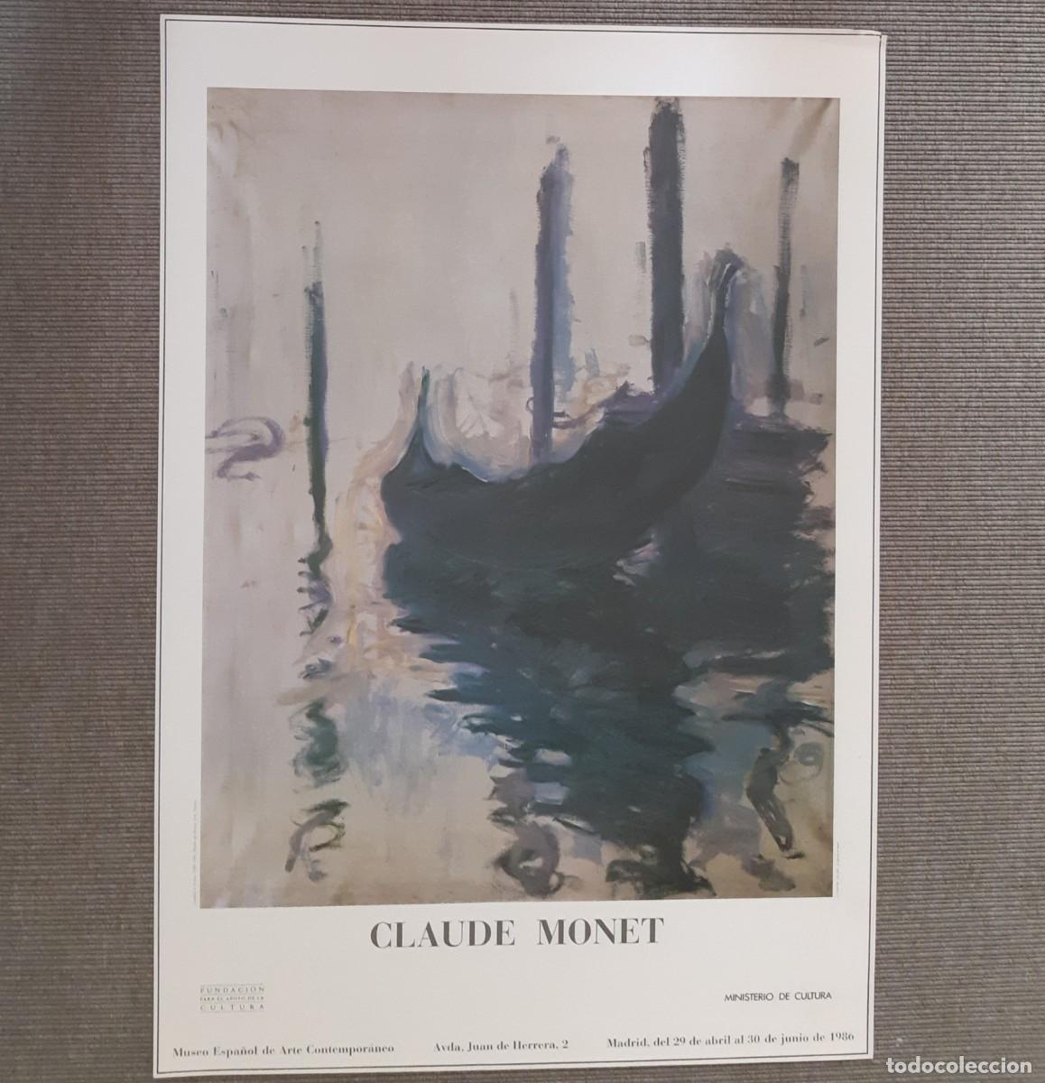 Carteles: CARTEL ORIGINAL EXPO. 'CLAUDE MONET 1840-1926', MUSEO ESPA&Ntilde;OL DE ARTE CONTEMPOR&Aacute;NEO (1986) AGOTADO