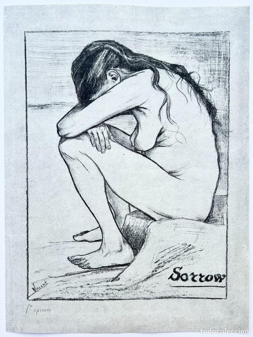 Carteles: L&aacute;mina Reproducci&oacute;n Litograf&iacute;a VINCENT VAN GOGH - SORROW
