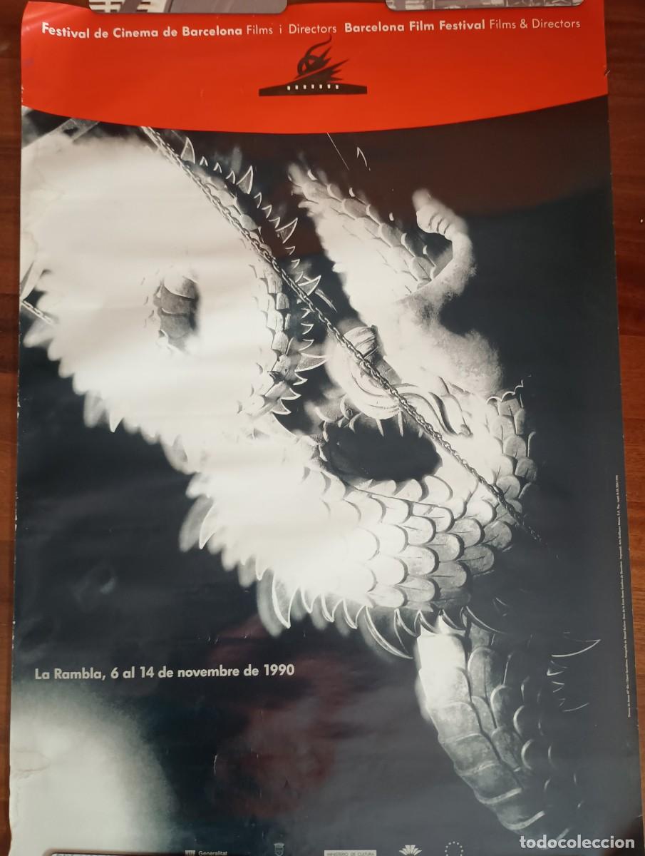 Carteles: Poster cartel Festival de Cinema de Barcelona 1990 99x69cm